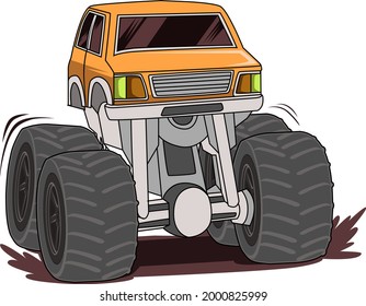 off road monster truck vector