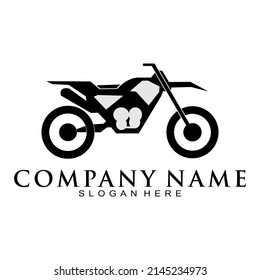 Offroad-Motorradgrafik, Vektorsymbol