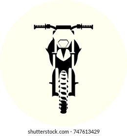 off road motorcycle  vector
