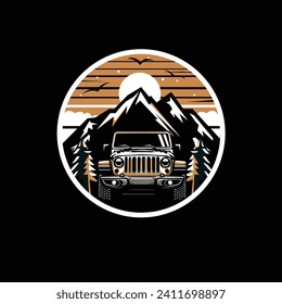 off road on the side hill