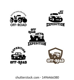 Off Road Outdoor Adventure Logo Design Vector