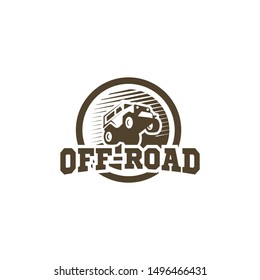 Off Road Outdoor Adventure Logo Design Vector