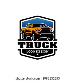 diseño del logotipo de camión de recogida fuera de carretera