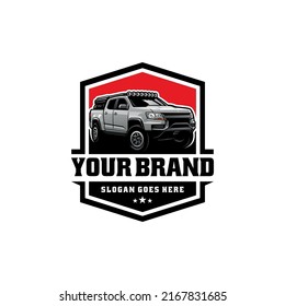 Off road pick up truck ready made logo vector