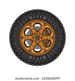 off road rim vector logo, vector EPS 10