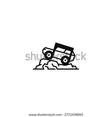 Off road suv music logo design.