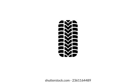 off road tire icon, front view, high quality vector