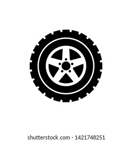 off road tire icon vector illustration - vector