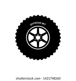 off road tire icon vector illustration - vector