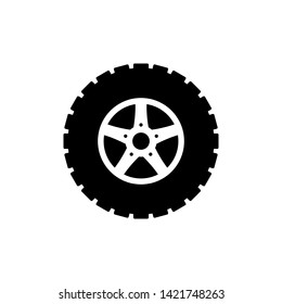 off road tire icon vector illustration - vector