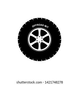 off road tire icon vector illustration - vector