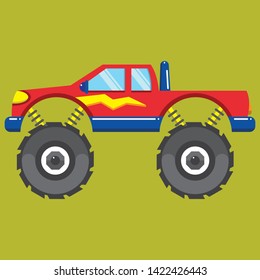 Off Road Transportation Vector Kids Stock Vector (royalty Free 