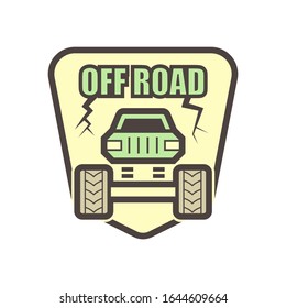 Design-Element für die Vektorillustration von Geländewagen.