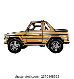 Off road vector art and illustration