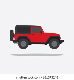 Off road vehicle icon, vector illustration design. Camp objects collection.