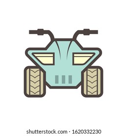 Off road vehicle vector icon design element.
