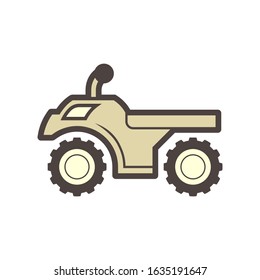 Off road vehicle vector icon design element.