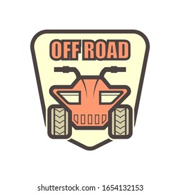 Elemento de diseño de icono del vector de vehículos fuera de carretera.