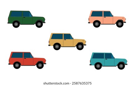 Off road vehicle vector illustration for use.