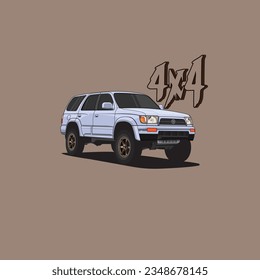 Off Roader Vehicle Vector Illustration