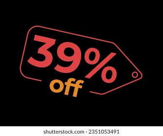 %off. Sale and discount labels. Discount price icon. %Off. percent sales. Vector Illustration. Image for sale, image for promotion.