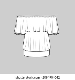 Esbozo plano Modelo de dibujo técnico Diseño del vector de plantilla de dibujo