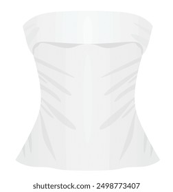 Off shoulder top. vector illustration