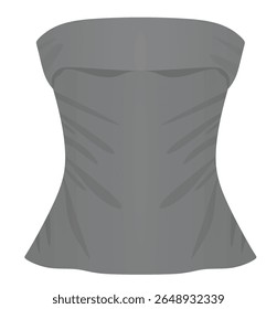 Off shoulder top. vector illustration	
