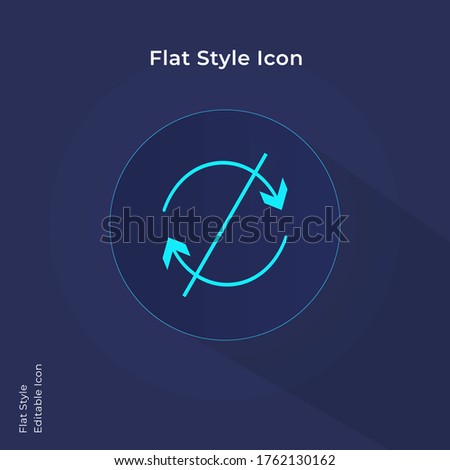 Off shuffle repeat falt icon. 