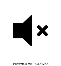 Off sound icon. Mute icon