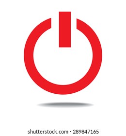 Off switch icon. Power symbol.