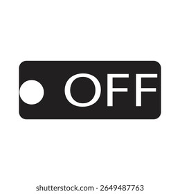 off switch icon vector illustration turning on or turning on an electronic device
