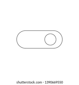 off switch toggle outline icon. Signs and symbols can be used for web, logo, mobile app, UI, UX