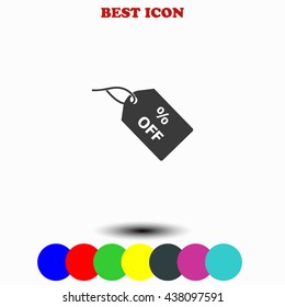 % off tag icon.