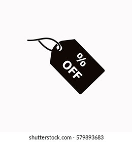 % off tag  icon. Vector design.