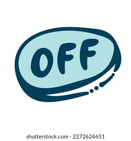 Off Toggle Switch Buttons with Lettering Modern Devices User Interface Mockup or Template - Green and Grey on White Background - Vector Gradient Graphic Design