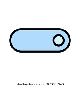 Off, toggle, switch icon vector image. Can also be used for customer support and UI. Suitable for use on web apps, mobile apps and print media.