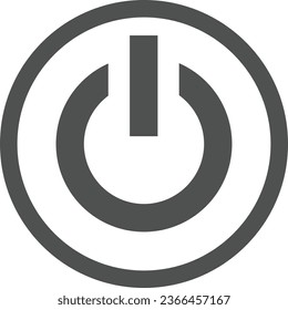 Off, tombol, power Ikon logo