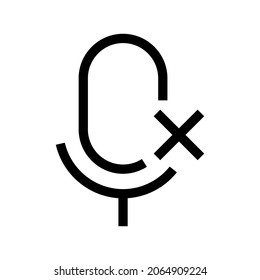 off voice icon or logo isolated sign symbol vector illustration - high quality black style vector icons