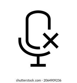off voice icon or logo isolated sign symbol vector illustration - high quality black style vector icons