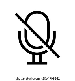 off voice icon or logo isolated sign symbol vector illustration - high quality black style vector icons