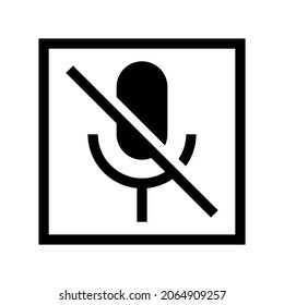 von Voice-Symbol oder Logo, einzelne Zeichensymbole, Vektorgrafik - hochwertige Vektorsymbole mit schwarzem Stil