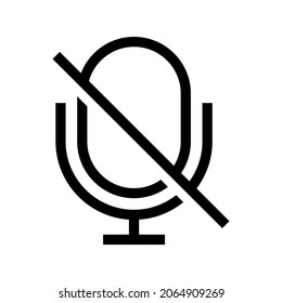 off voice icon or logo isolated sign symbol vector illustration - high quality black style vector icons