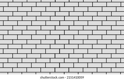 Fuera de la pared de ladrillo blanco Fondo transparente Ilustración vectorial de estilo moderno