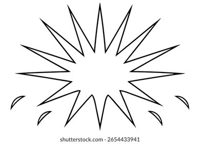 OffastBoost Burst Line Art Impresionante explosión visual vibrante