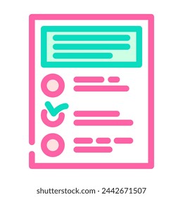 offboarding ux ui design color icon vector. offboarding ux ui design sign. ilustración de símbolo aislado