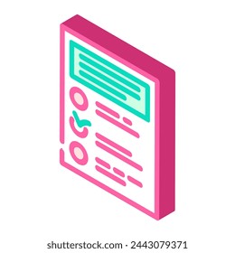 offboarding ux ui design isometric icon vector. offboarding ux ui design sign. isolated symbol illustration