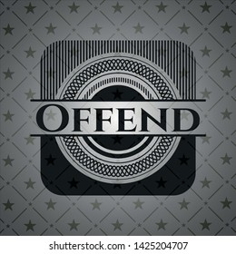 Offend dark emblem. Retro. Vector Illustration. Detailed.