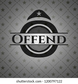 Offend retro style black emblem