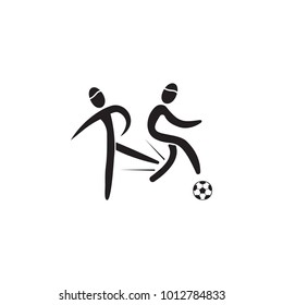 offense in soccer icon. Element of figures of sportsman icon. Premium quality graphic design icon. Signs, symbols collection icon for websites, web design, mobile app on white background